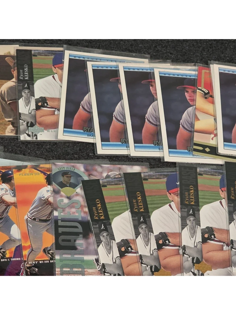 Ryan Klesko Card Lot Of (48) Cards Collection Atlanta Braves, Rookie, 90s